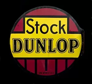 Images Dated 3rd April 2008: Circular sign for Stock Dunlop