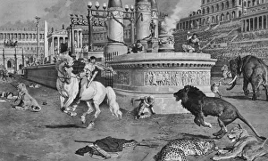 Amusements Gallery: Circus Maximus in Rome by Matania