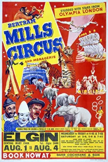Menagerie Collection: Circus Poster / B. Mills