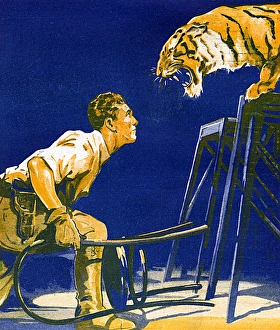 Fierce Collection: Circus tamer with fierce tiger