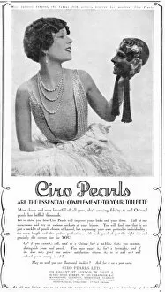 Images Dated 24th September 2014: Ciros pearls advert, 1927
