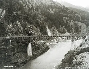 The Cisco railroad bridge, Lytton, BC, Canada