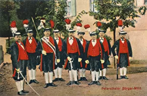 Citizen militia of Petersthal, Bavaria, Germany