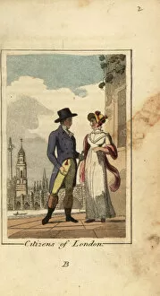 Citizens on London near Westminster Bridge, 1818