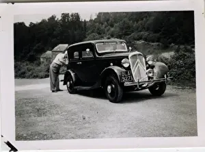 Registration Prints: Citroen Vintage Car, England