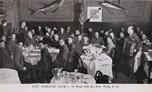 Tablecloth Prints: City Athletic Club, West 54th Street, New York City, USA