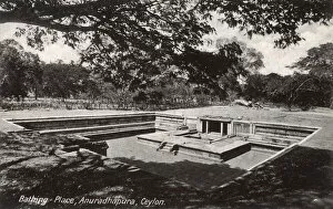 Ceylon Gallery: City Baths, Anuradhapura, Ceylon (Sri Lanka)