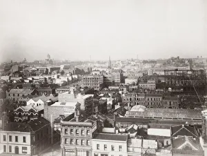 City centre view, likely Melbourne, Australia
