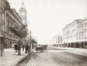 City centre view, likely Melbourne, Australia