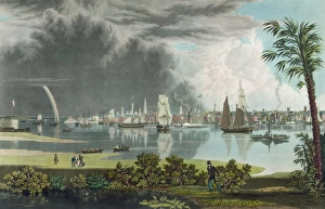 Charleston Gallery: City of Charleston, South Carolina, looking across Cooper s