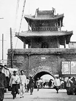 City gate, Tianjin, China, early 1900s