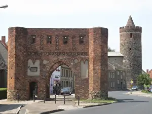 City gate and watch tower, Juterbog, Brandenburg, Germany