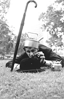 City gent in a park