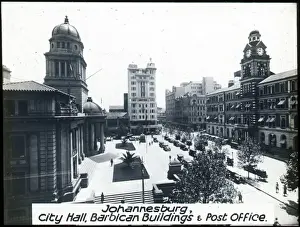 Barbican Prints: City Hall, Barbican Buildings & Post Office, Johannesburg