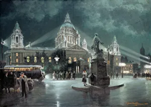 National Museums Northern Ireland Gallery: City Hall, Belfast, by Floodlight