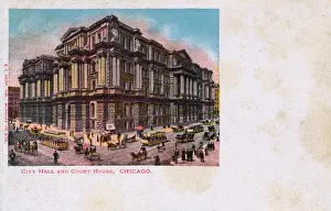 Courthouse Prints: City Hall and Court House, Chicago, USA