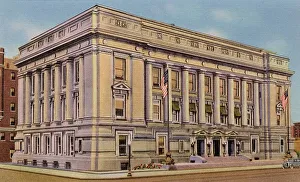 Indiana Prints: City Hall, Indianapolis, Indiana, USA Date: 1936