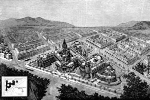 Images Dated 8th November 2004: City Hall and Law Courts, San Francisco, California, 1872