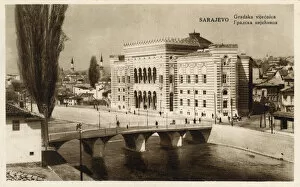 Images Dated 11th August 2016: The City Hall, Sarajevo - Bosnia and Herzegovina