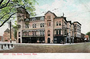 Taunton Prints: City Hotel, Taunton, Massachusetts, USA