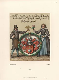 Doublet Gallery: City ironsmith Niklas Ruhl and his wife standing