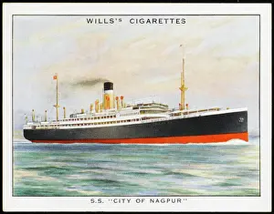 Steam Ships Prints: CITY OF NAGPUR LINER