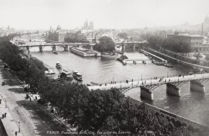 City of Paris up the River Seine, taken from the Louvre