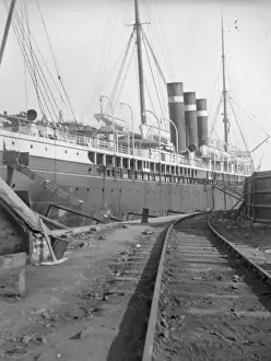 City of Paris ship at Milford Haven Docks, South Wales