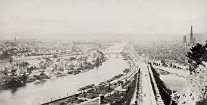 Seine Prints: City of Rouen from across River Seine