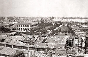 City skyline Canton, Guangzhou, China, c.1870's