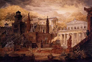 Pictures Now Gallery: City View of Ancient Sparta Greece 1816 Date: 1816