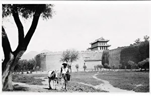 City walls, Peking, Beijing, China, c. 1910