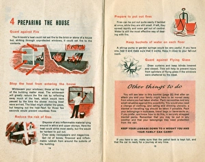 Bombs Gallery: Civil Defence Handbook, preparing the house