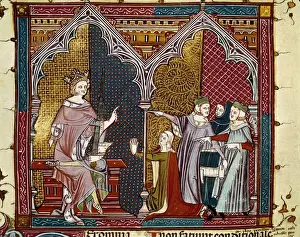 Mercy Prints: Civil law, 14th c. The king trying slander. In