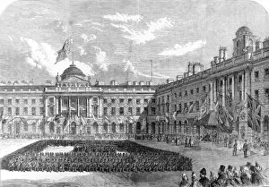 Images Dated 4th January 2005: The Civil Service Volunteers at Somerset House, London, 1864