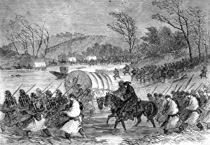 Confederates Collection: The Civil War in America. Army of the Potomac crossing the
