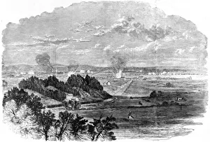 Assaults Prints: The Civil War in America. The bombardment of Frederickburg