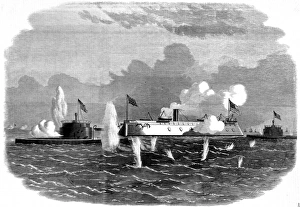 Ironclad Gallery: The civil war in America. Confederate ships in battle