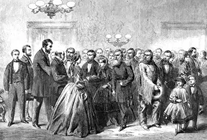 Mingle Prints: The Civil War in America: New Year reception in the White Ho