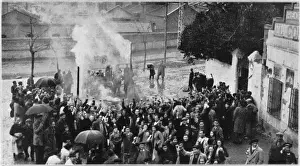 Evacuated Prints: Civil War / Madrid Crowd