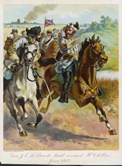 Mcclellan Prints: Civil War / Stuarts Raid