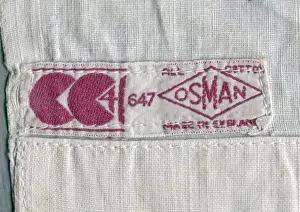 Woven Prints: Civilian Clothing utility label, WW2