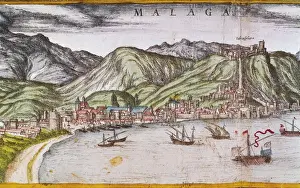 1590 Prints: Civitatis Orbis Terrarum. Malaga