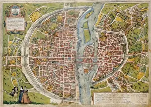 1590 Prints: Civitatis Orbis Terrarum. Paris