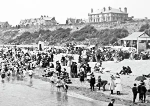 Clacton Prints: Clacton on Sea beach, Victorian period