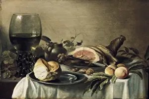 Claesz Prints: CLAESZ, Pieter (1597-1661). Breakfast with Ham