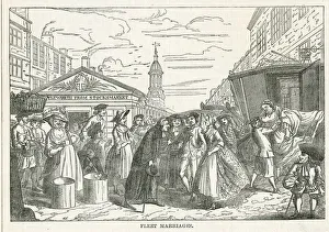 Secret Gallery: Clandestine wedding or Fleet Marriage, London