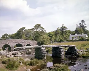 Packhorse Prints: Clapper Bridge, Postbridge, Dartmoor National Park, Devon