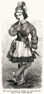 Feb19 Collection: Clara St Casse as Edgar in The Swan and Edgar, 1859