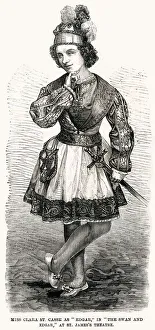 Images Dated 8th February 2019: Clara St Casse as Edgar in The Swan and Edgar, 1859